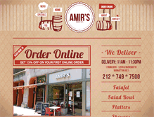 Tablet Screenshot of amirsnyc.com